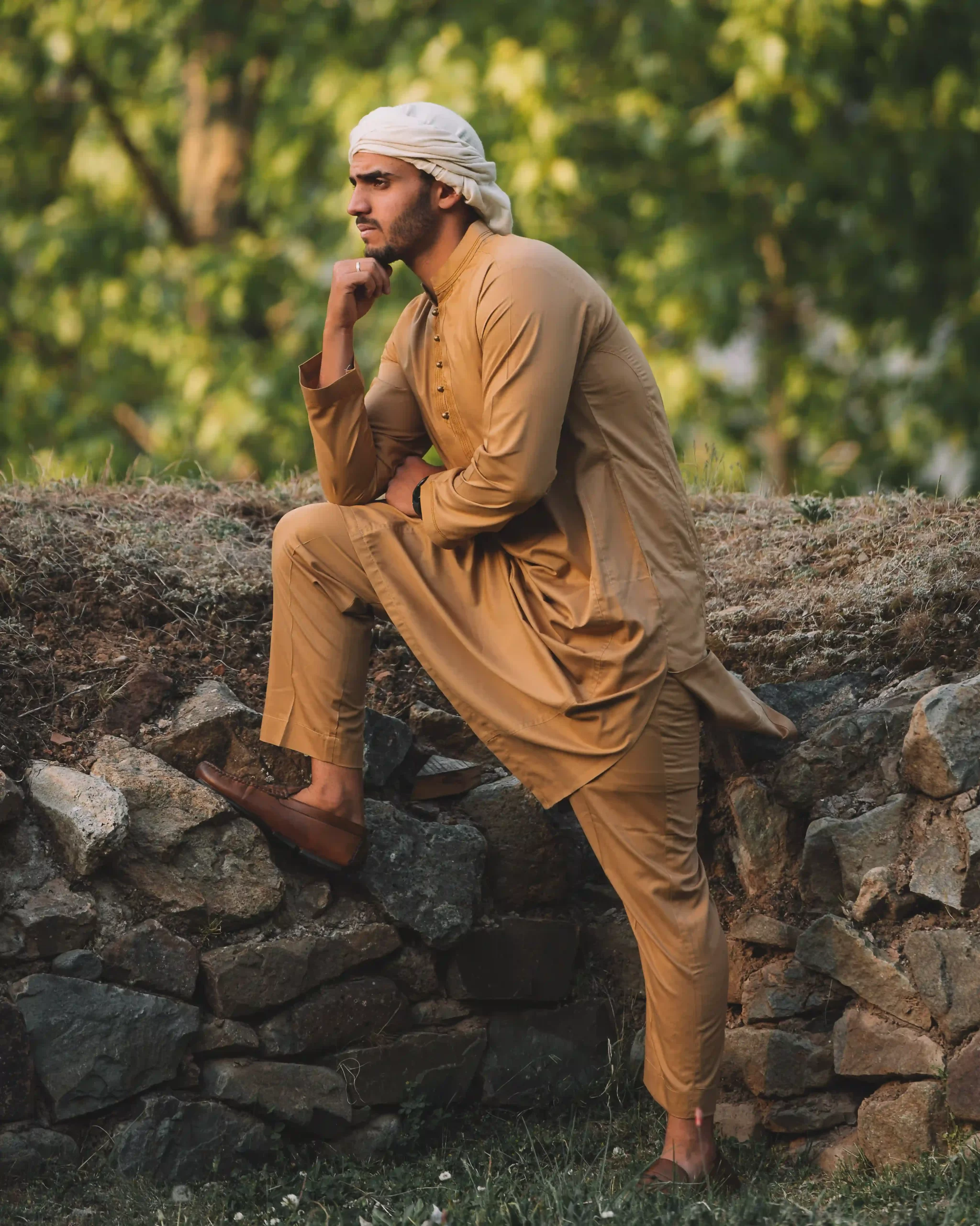 beige kurta pajama for gents