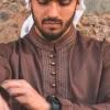 brown kurta pajama