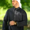 black kurta for gents