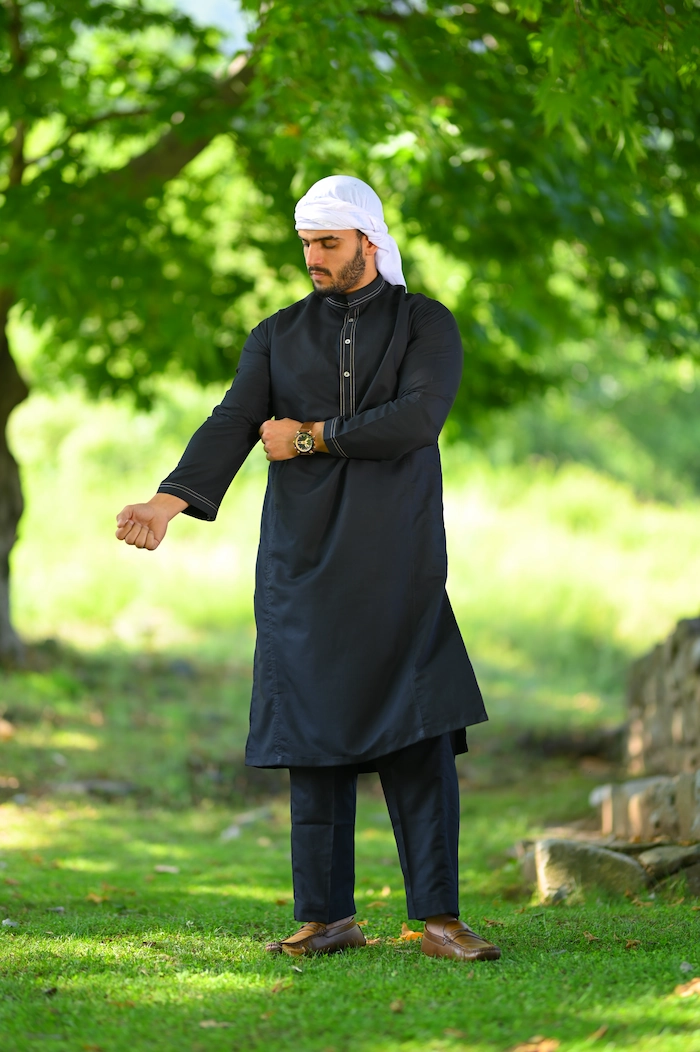black kurta for boys