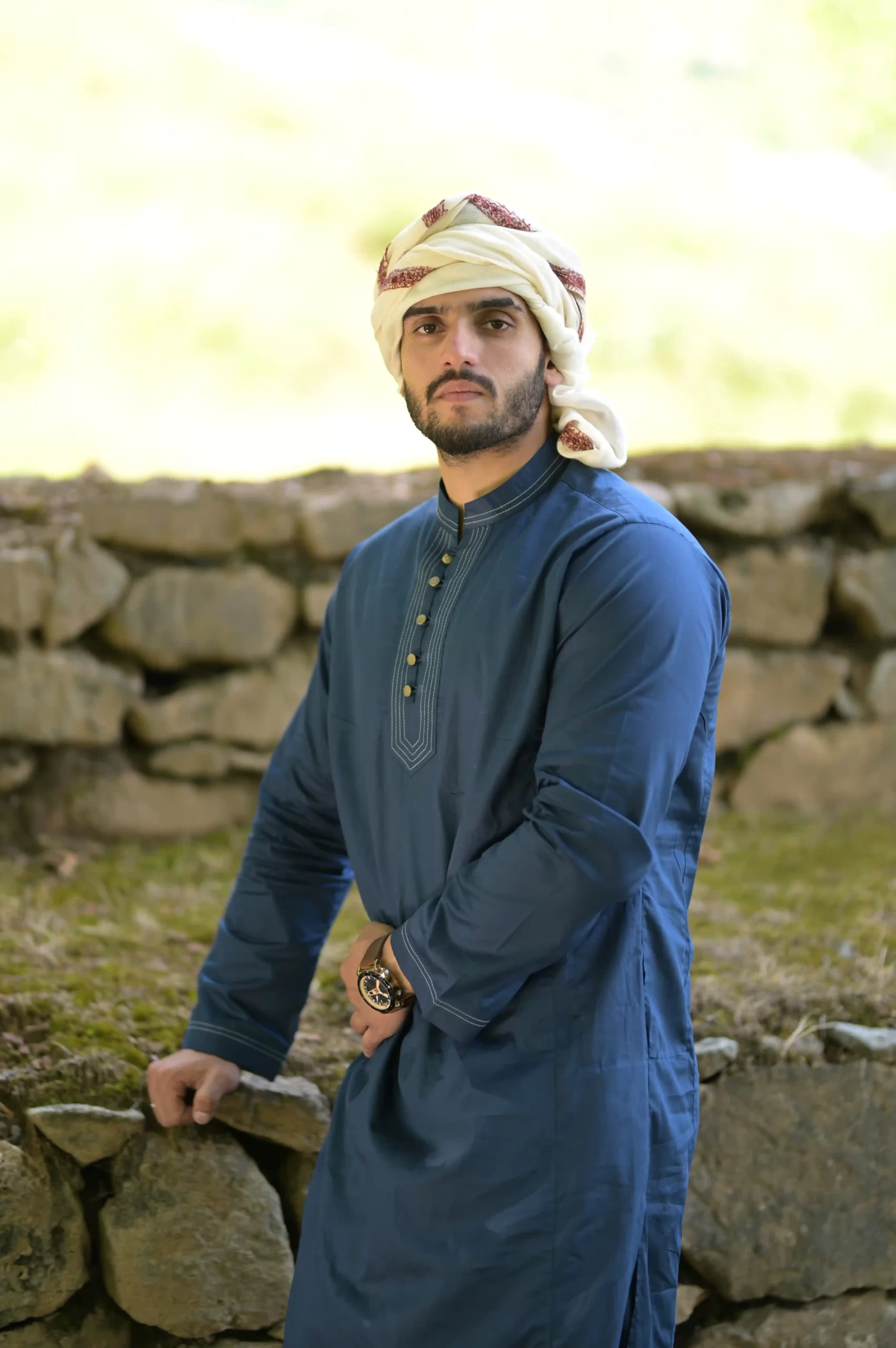 casual wear blue kurta pajama