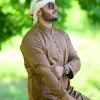 man wearing brown kurta pajama 
