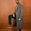 woolen long coat