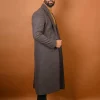 grey long blazer