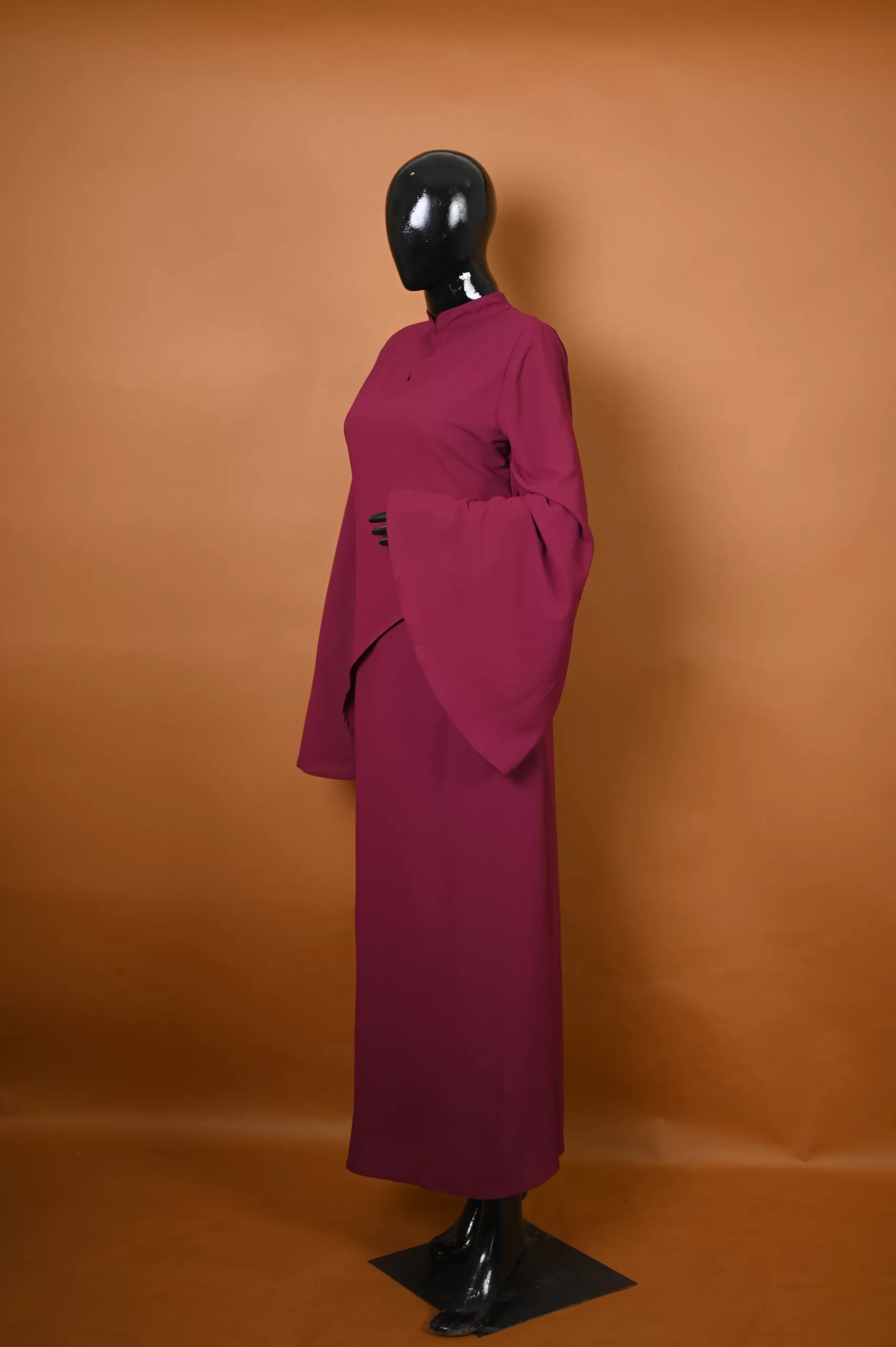 maroon modest wear dress for women