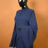 blue modest dress