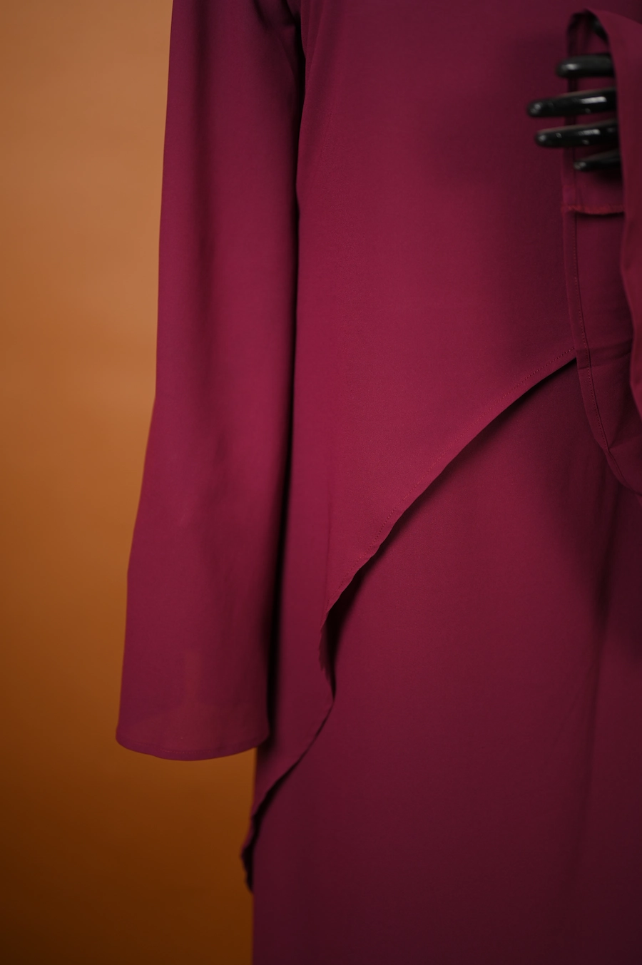 grape modest dress