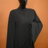 black modest fashion dress