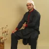 black kurta pyjama