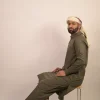 green kurta pajama for men
