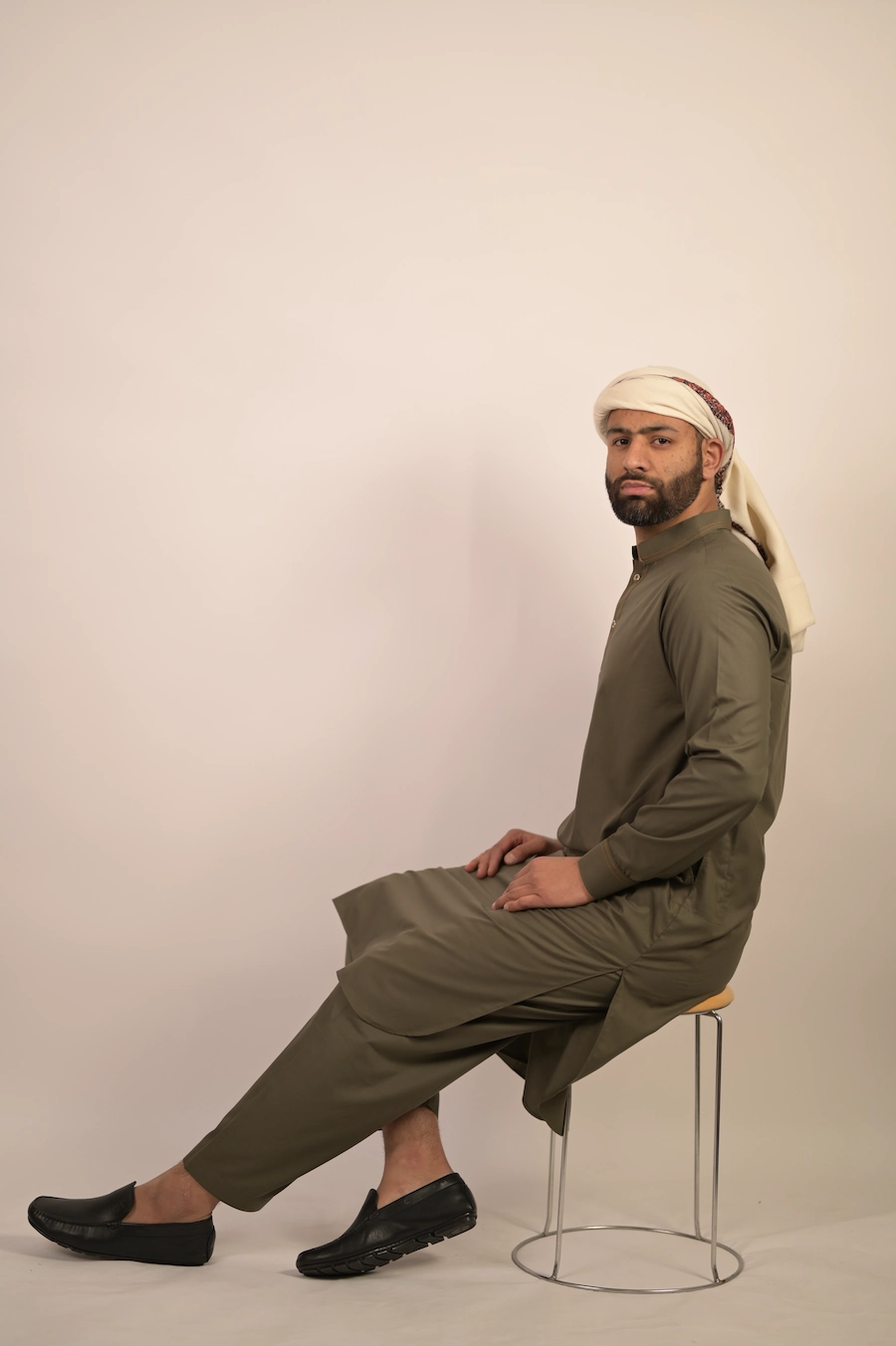 green kurta pajama for men