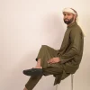 green kurta pyjama