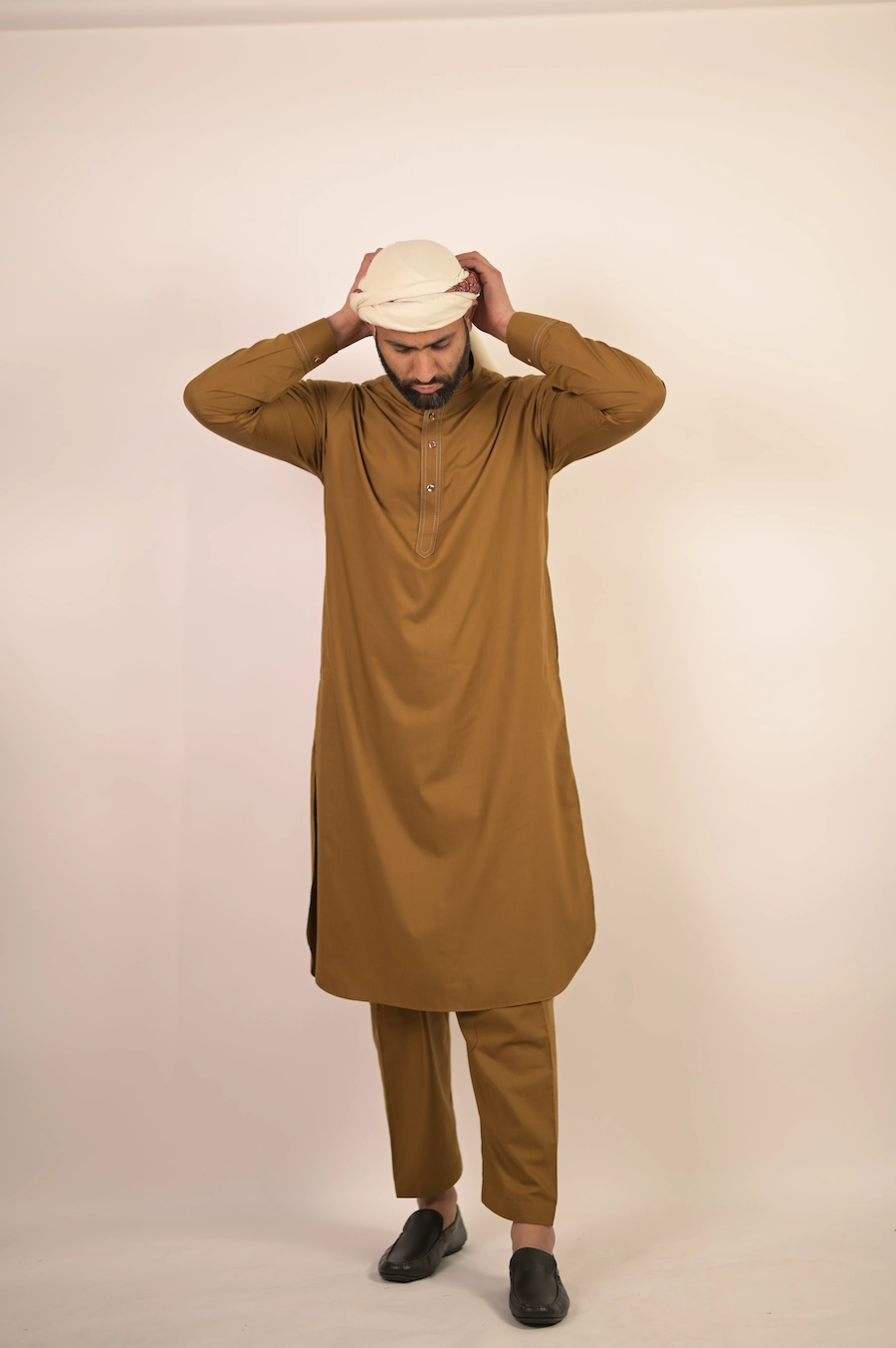 premium brown kurta pyjama