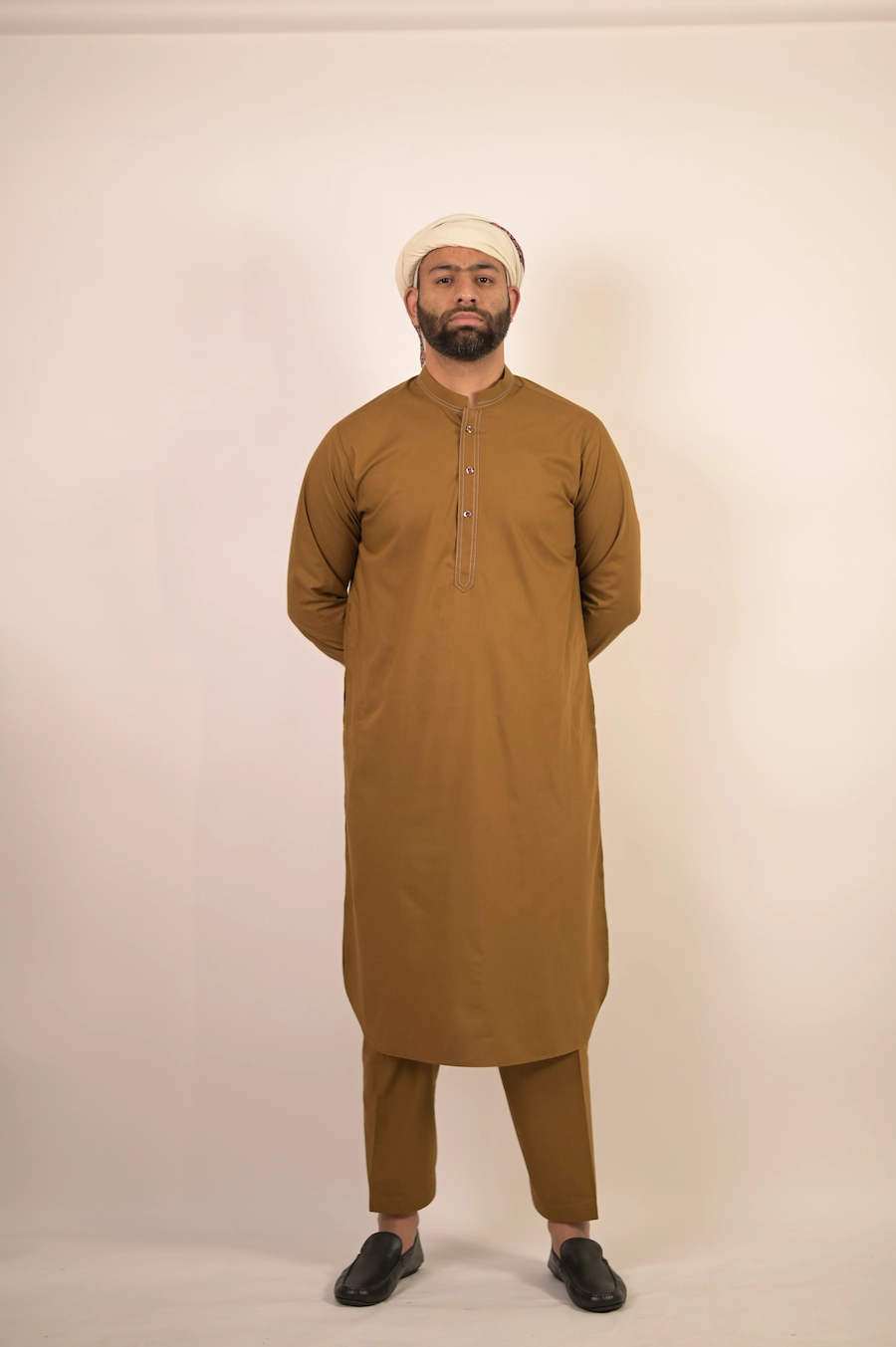 pakistani brown kurta pyjama