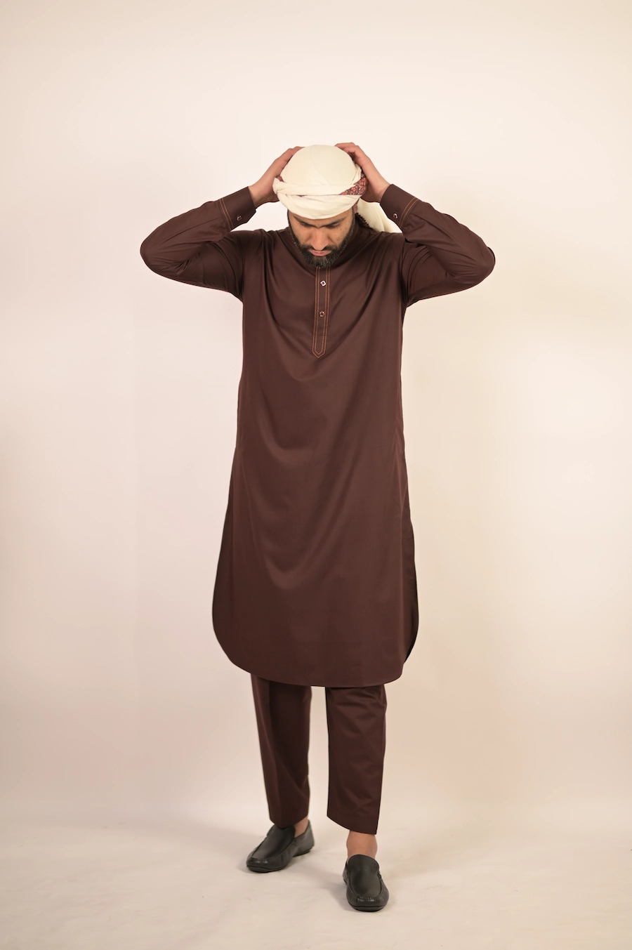 pakistani brown kurta for men