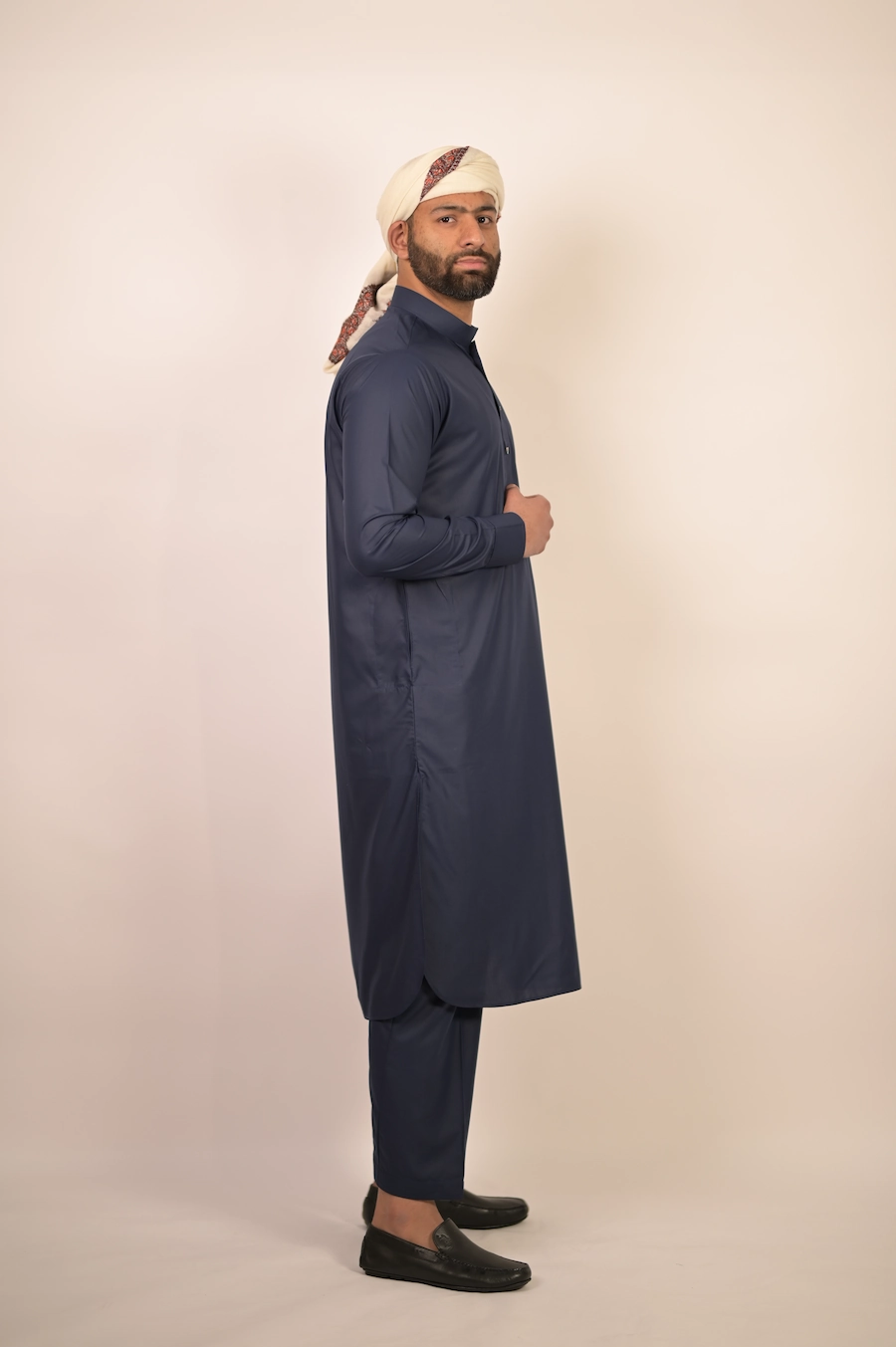 imported blue kurta pajama for gentleman