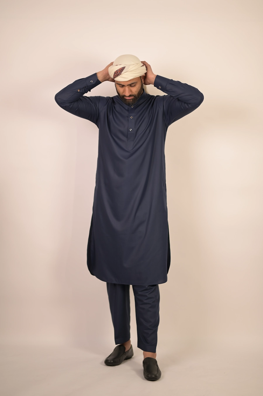 imported blue kurta pajama for males