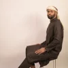 expensive grey kurta pajama