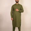 pakistani olive green kurta