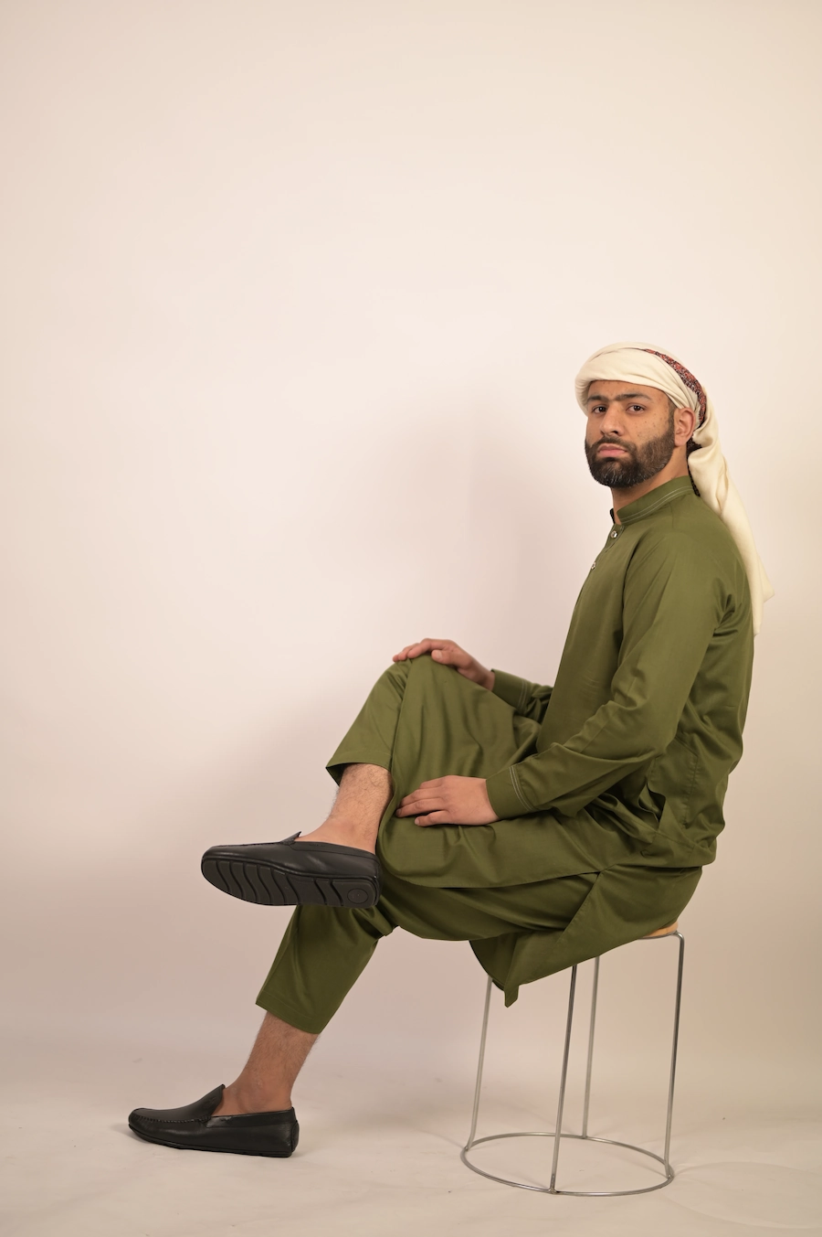 olive green kurta