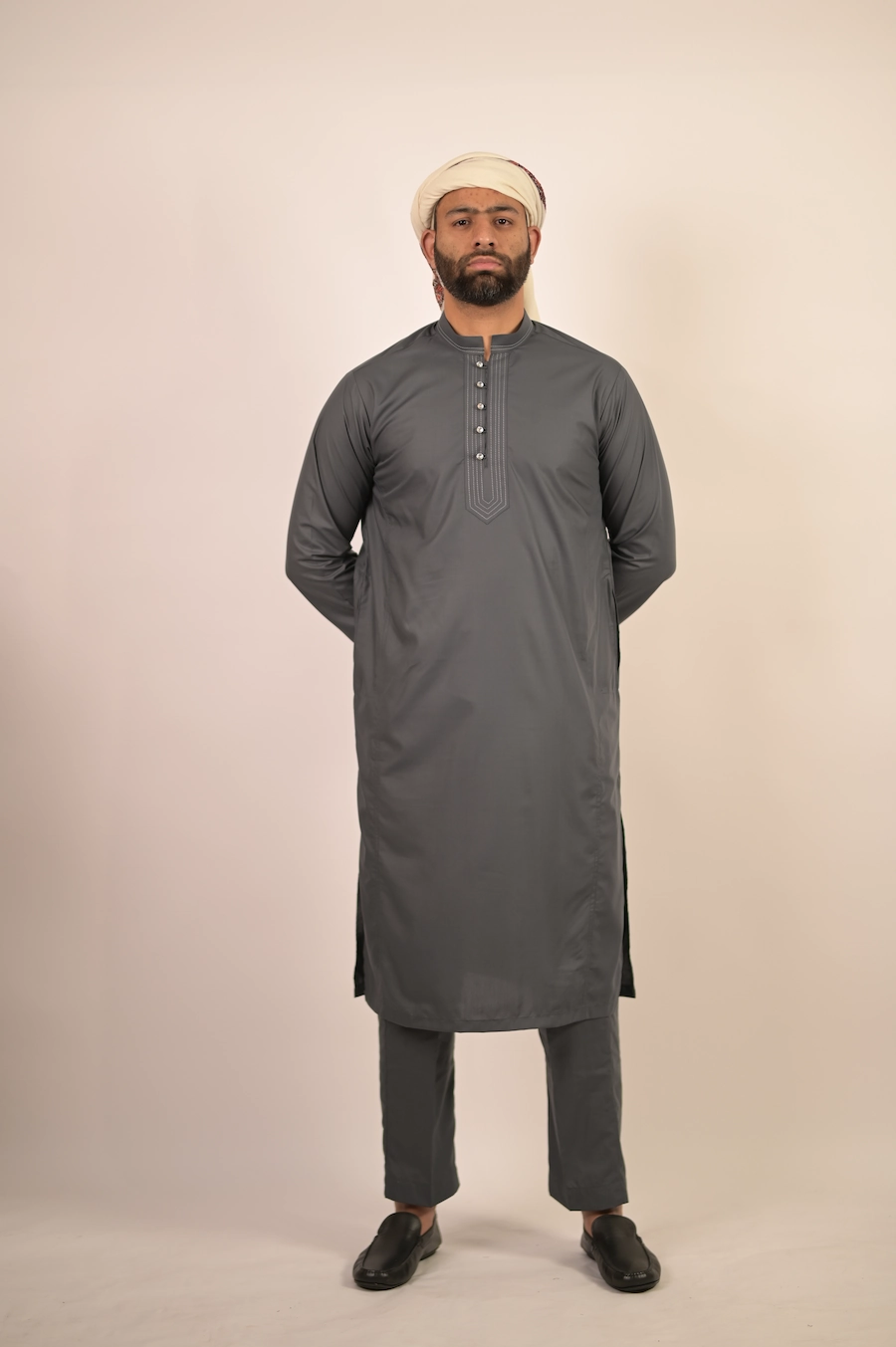 grey kurta pyjama for groom