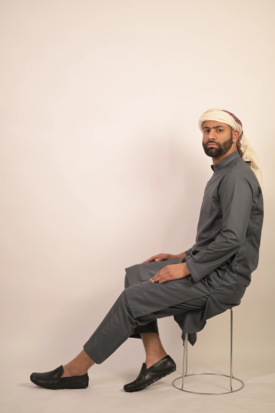grey kurta pyjama for gentleman