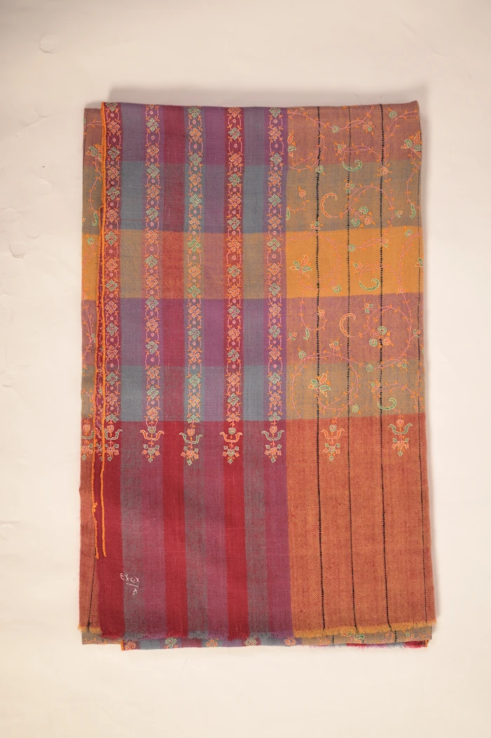red pashmina shawl