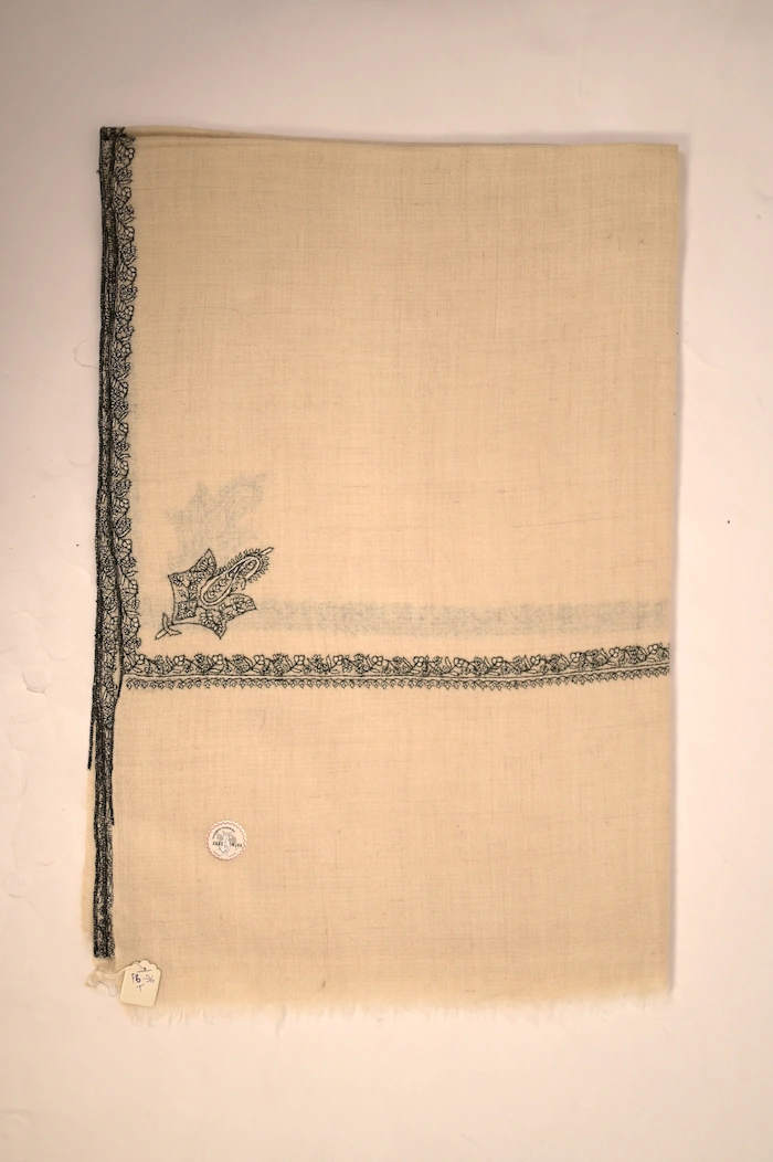 white cashmere scarf