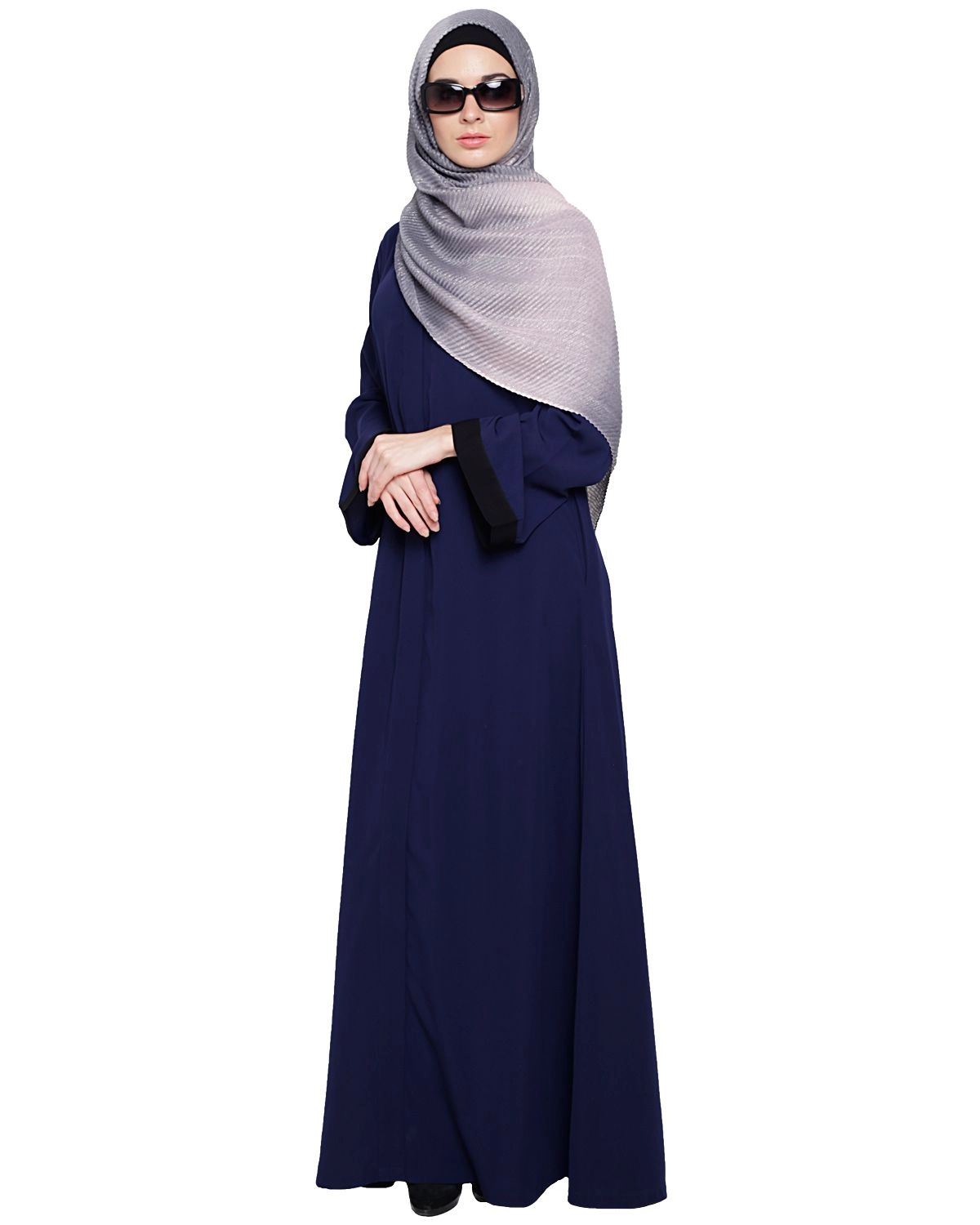 blue abaya for women