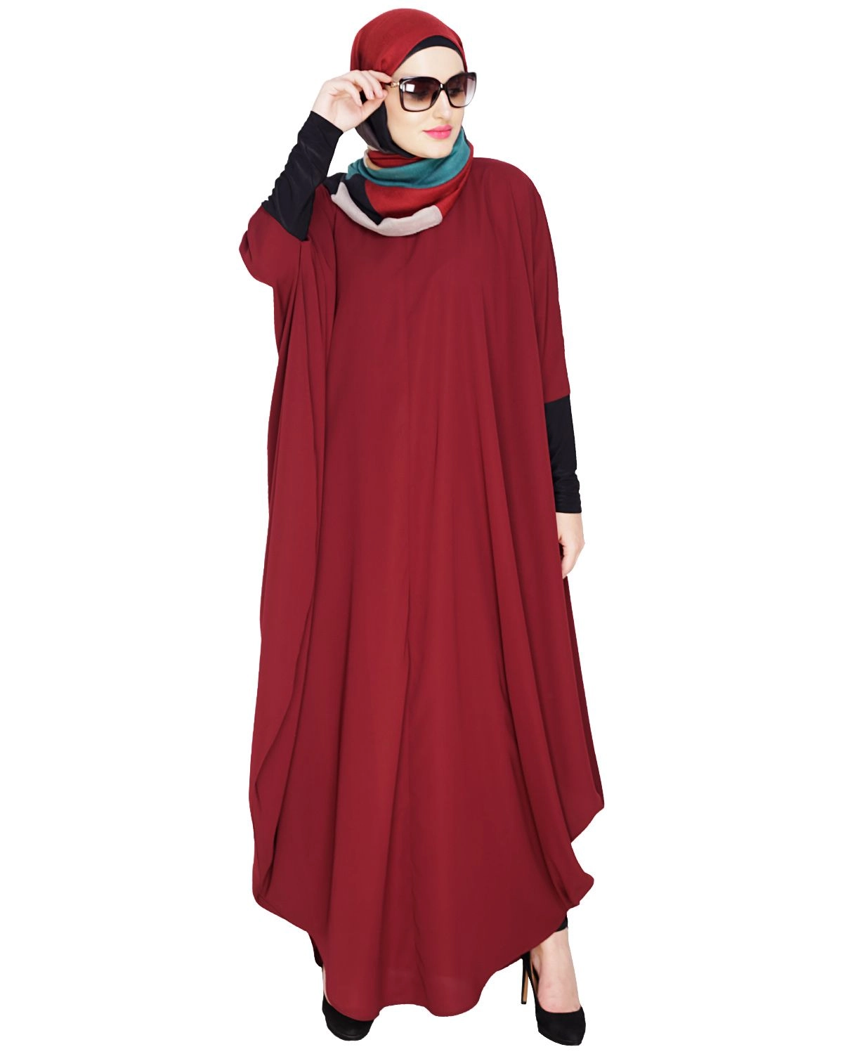 red modest clothing