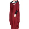 red modest fashion dress