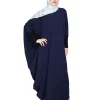 blue modest fashion kaftan for women