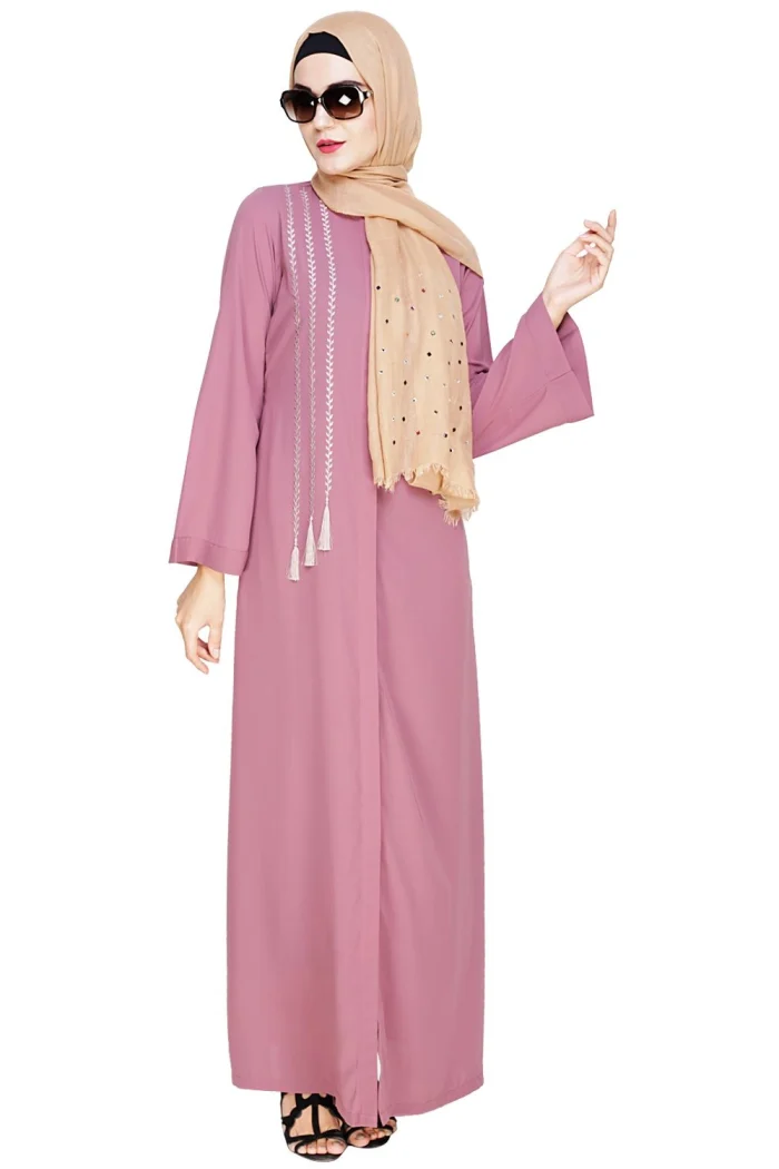 pink abaya for girl