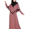 baby pink abaya for female