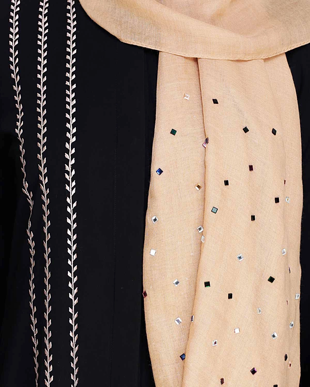 black elegant abaya for girls