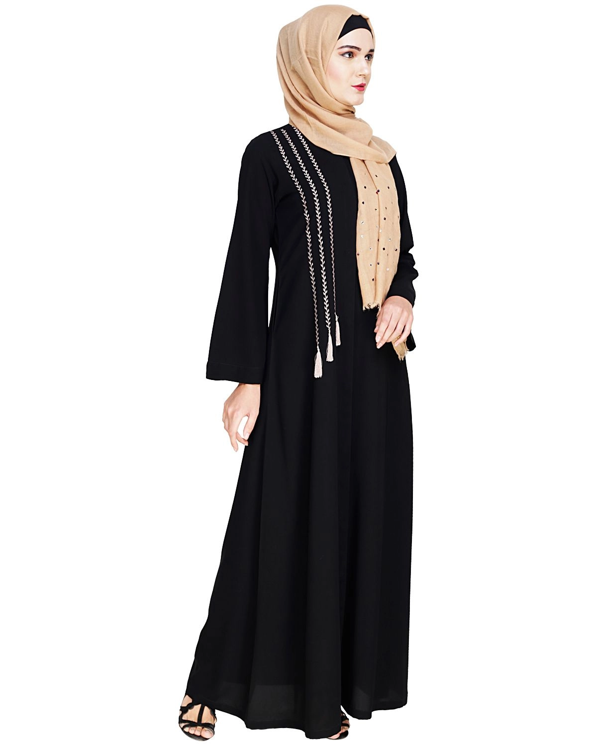 black elegant abaya for women