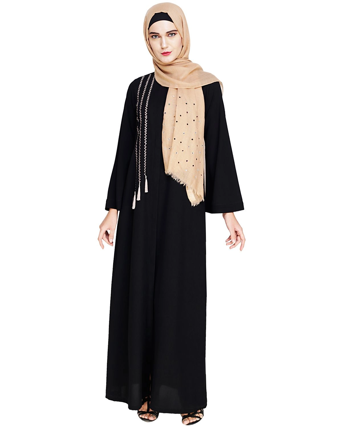 black elegant abaya