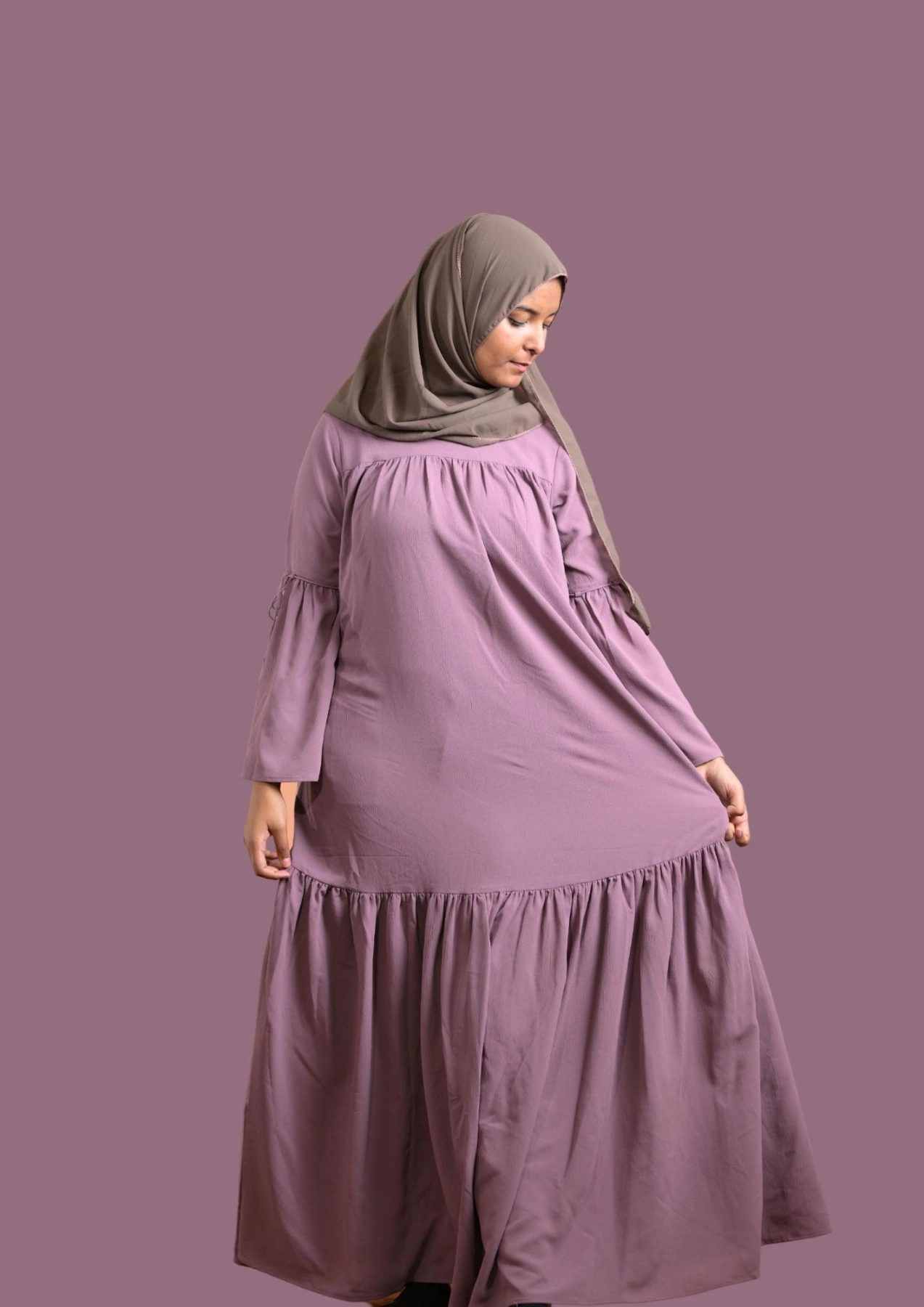 purple abaya for women