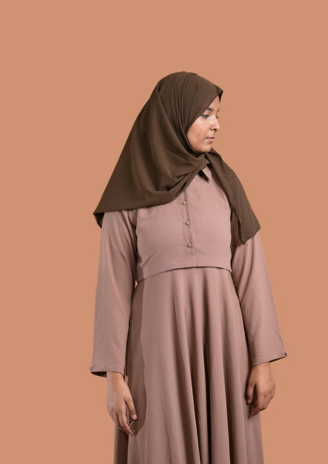 beige premium abaya for women
