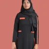 red neon abaya
