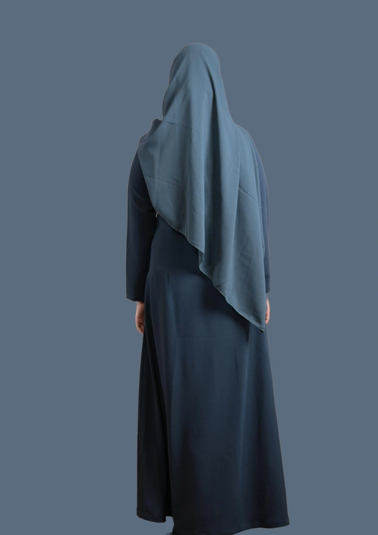 blue casual abaya for girls