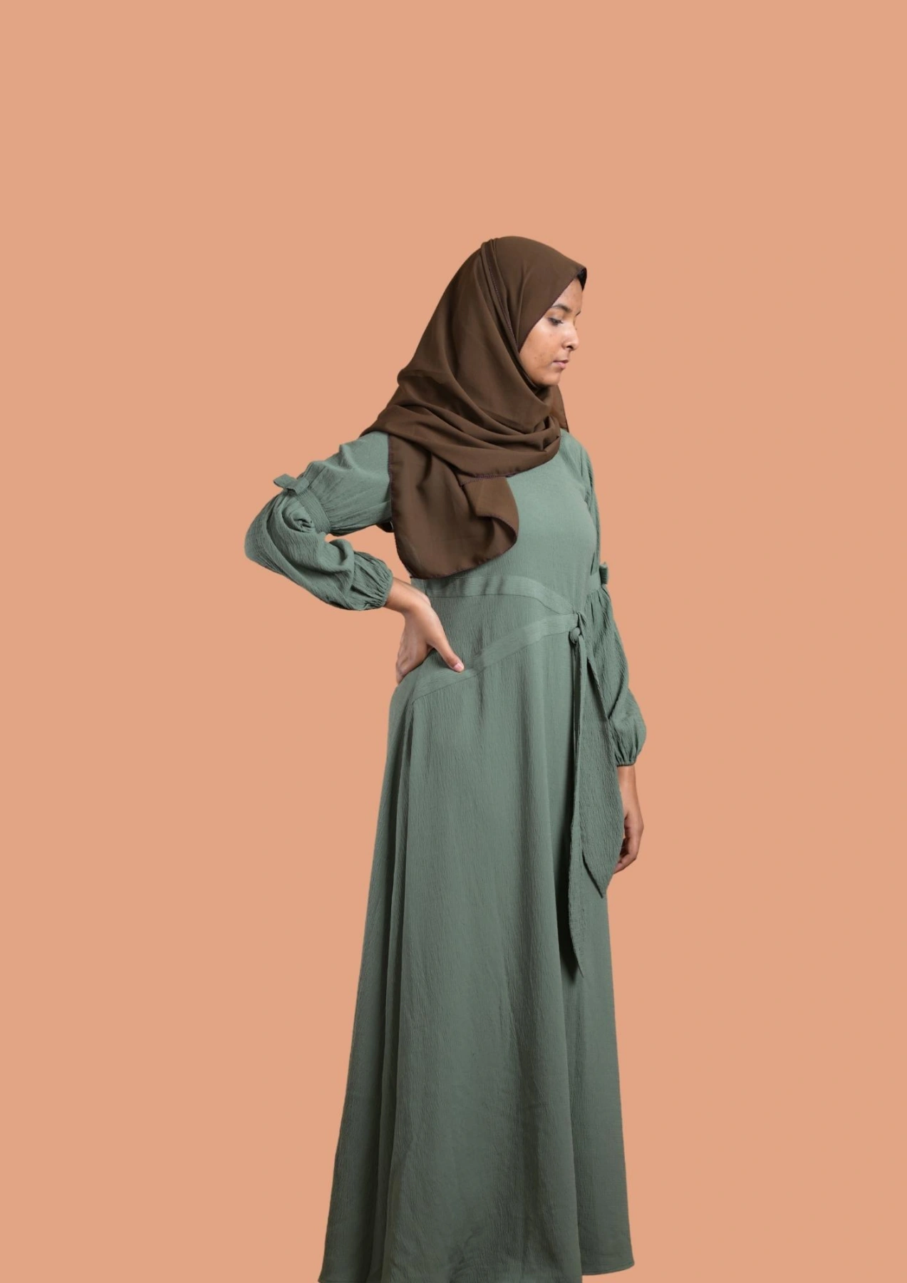 olive abaya for girls