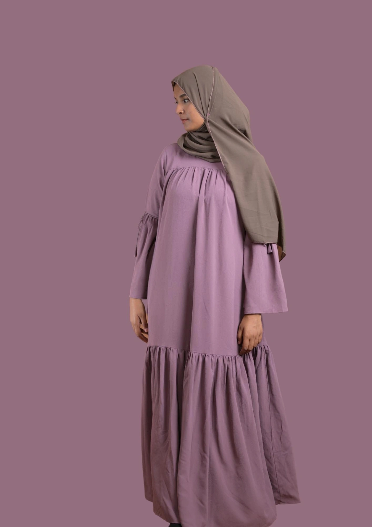 purple abaya