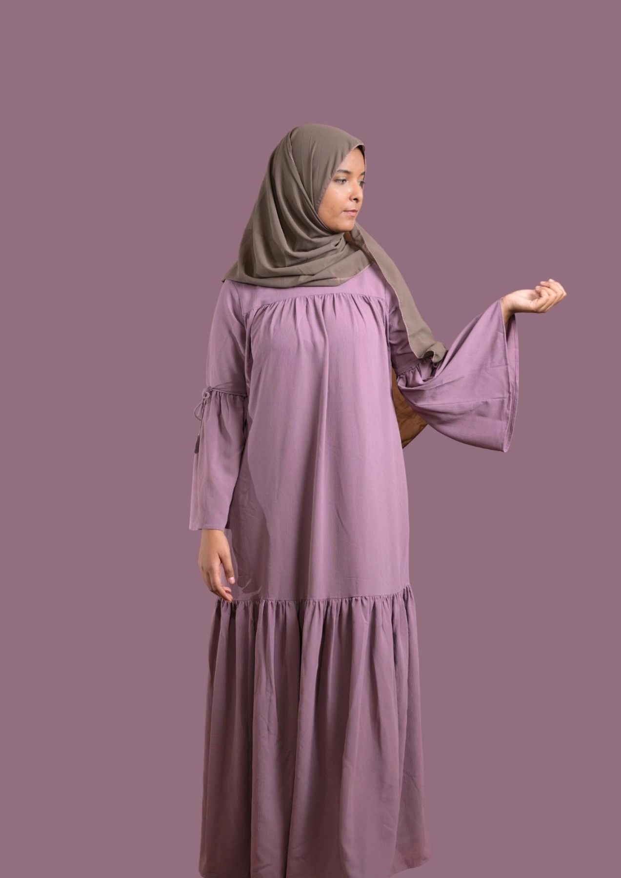 purple abaya