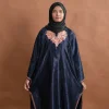 blue silk kashmiri pheran for girls