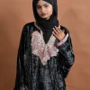 kashmiri black velvet pheran with embriodery