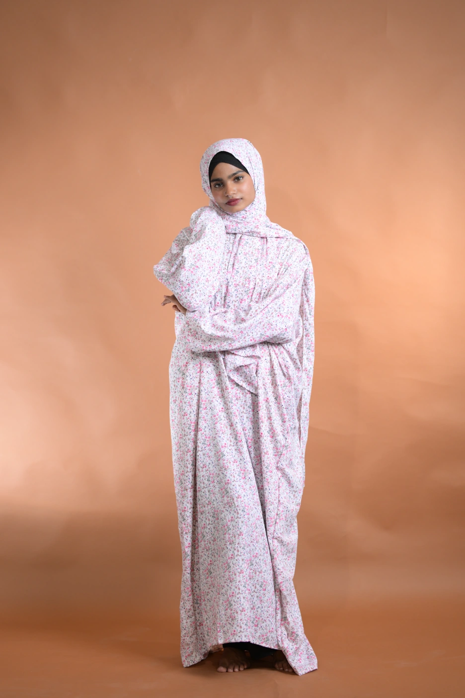 dress with floral prints