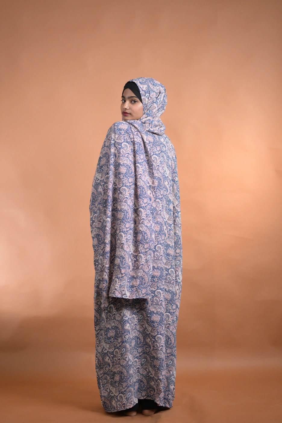 floral prayer abaya for females