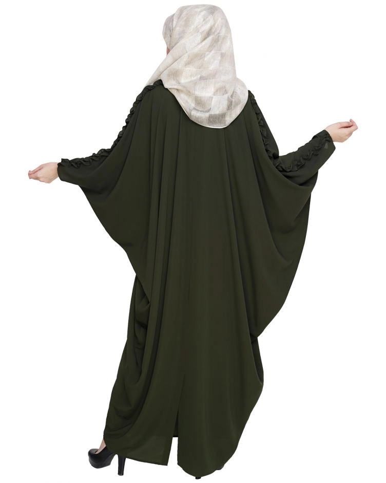 olive green kaftan