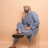 space grey kurta for men